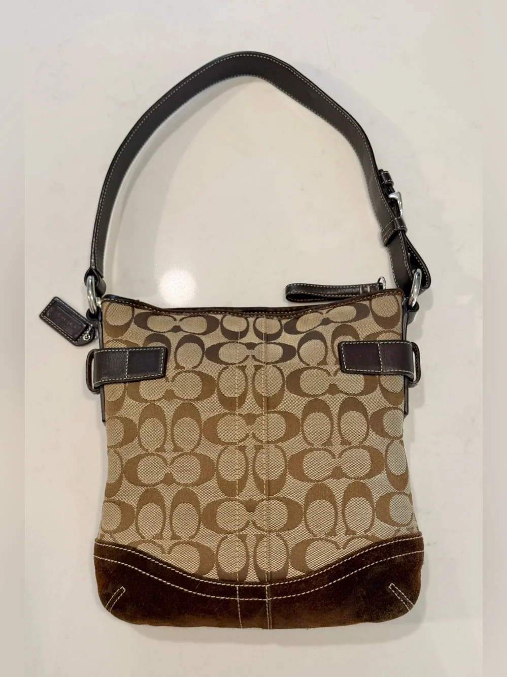Vintage Y2K Coach Signature Soho Slim Duffle shoulder bag